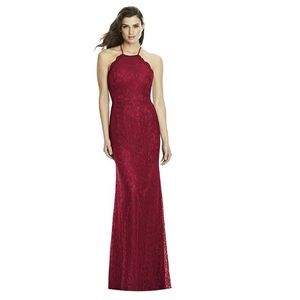 Burgundy Lace Gown